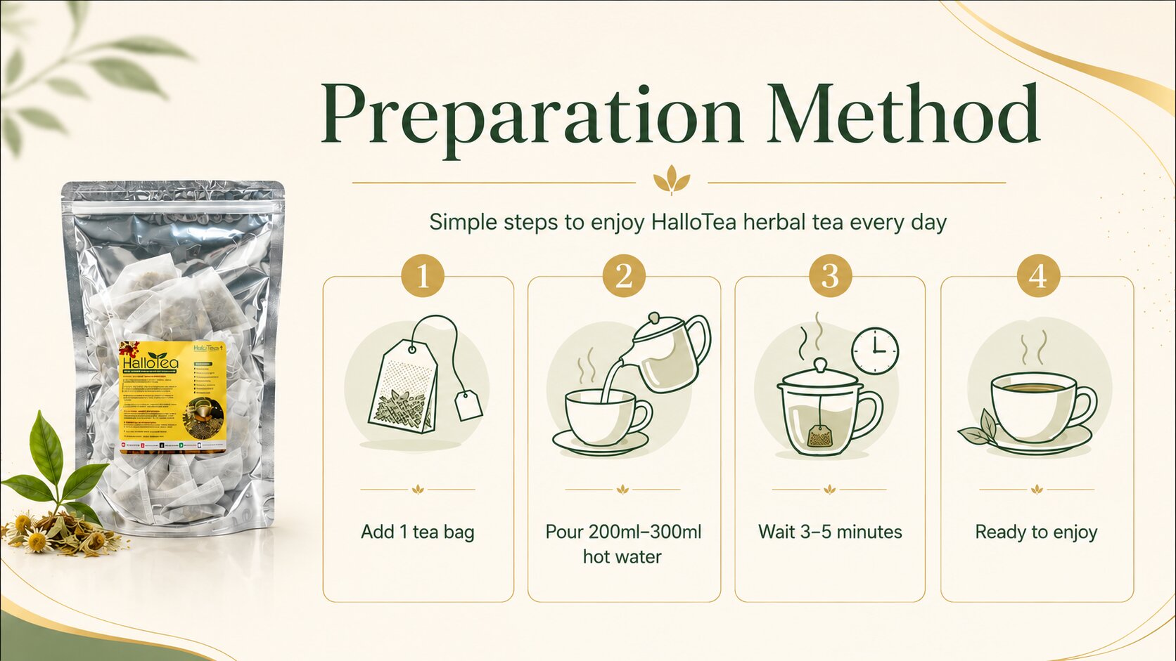 How to prepare Hallo Tea